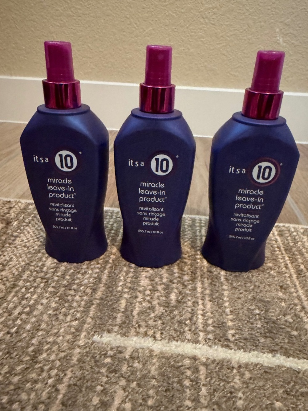 It’s a 10 miracle leave-in product  3 bottles 10 fl oz